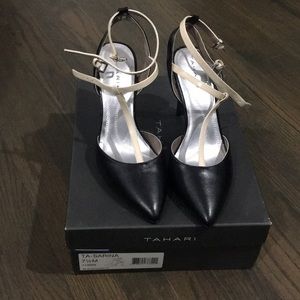 Tahari Black and Cream Heels!